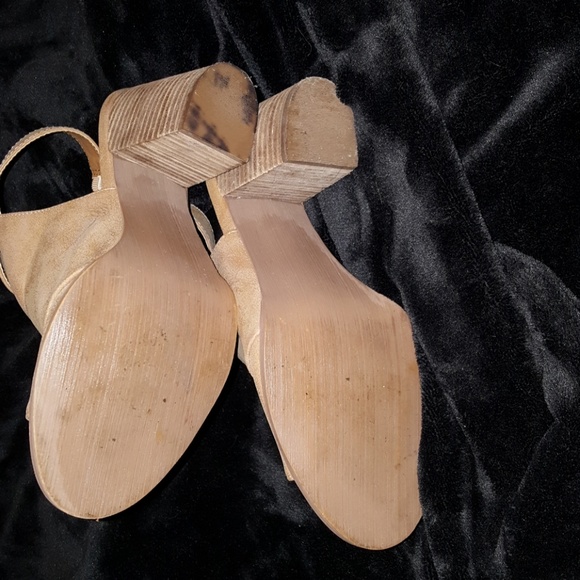 Tan G by Guess open toe ankle boots - Picture 2 of 6